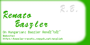 renato baszler business card